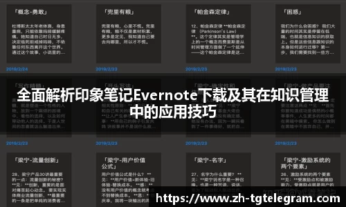 全面解析印象笔记Evernote下载及其在知识管理中的应用技巧